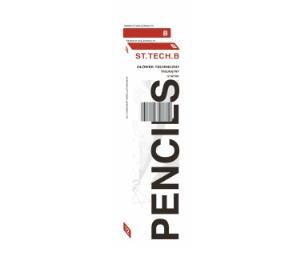 Opakowanie Ołówek techniczny B trójkątny 12 szt.