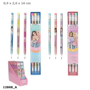 Opakowanie Ołówki przekładane z gumką w pudełku Top Model 1szt.mix 12868A