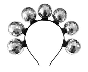 Opakowanie Opaska Disco srebrna
