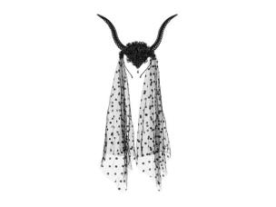 Opakowanie Opaska Rogi z tiulem 30x76cm czarny