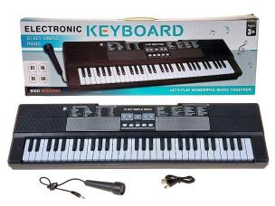 Opakowanie Organki 61 klawiszy z mikrofonem i kablem USB