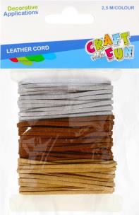 Opakowanie Ozdoba dekoracyjna rzemyk 2mm/2,5m 3 kolory