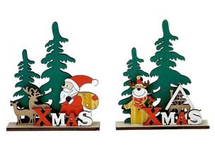 Opakowanie Ozdoba świąteczna drewniana MIX