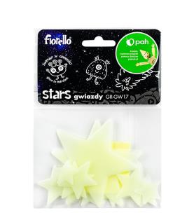 Opakowanie Ozdoby fluorescencyjne Gwiazdki mix 12szt