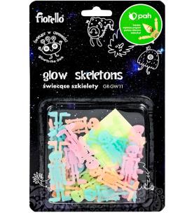Opakowanie Ozdoby fluorescencyjne Szkielety mix 24szt