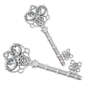 Opakowanie Ozdoby świąteczne srebrne klucze 2szt