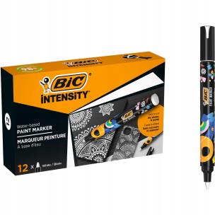 Paczka Marker akrylowy BIC Intensity Classic Paint biały 12szt.. Wydawca: Bic. Multiszop.pl Opakowanie Paczka Marker akrylowy BIC Intensity Classic Paint biały 12szt.