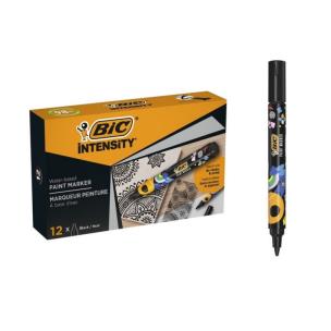 Paczka Marker akrylowy BIC Intensity Classic Paint czarny 12szt.. Wydawca: Bic. Multiszop.pl Opakowanie Paczka Marker akrylowy BIC Intensity Classic Paint czarny 12szt.