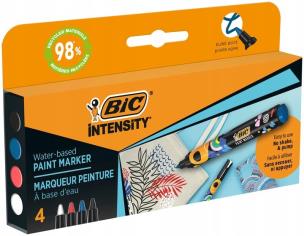 Paczka Marker akrylowy BIC Intensity Classic Paint mix 4szt.. Wydawca: Bic. Multiszop.pl Opakowanie Paczka Marker akrylowy BIC Intensity Classic Paint mix 4szt.