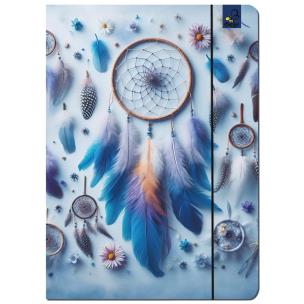 Opakowanie Paczka Teczka A4 z gumką Boho Łapacz snów 5 sztuk