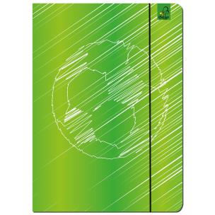 Opakowanie Paczka Teczka A4 z gumką Piłka zielona 5 sztuk