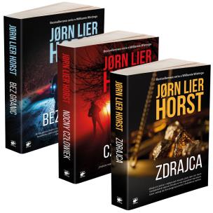 Pakiet Seria o Williamie Wistingu / Zdrajca / Nocny człowiek / Bez granic. Autor: Jorn Lier Horst. Multiszop.pl Okładka książki Pakiet Seria o Williamie Wistingu / Zdrajca / Nocny człowiek / Bez granic
