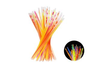 Pałeczki fluorescencyjne 20cm 100szt mix. Wydawca: PartyDeco. Multiszop.pl Opakowanie Pałeczki fluorescencyjne 20cm 100szt mix