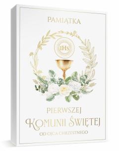 Opakowanie Pamiątka Komunia pudełko A4 + książka