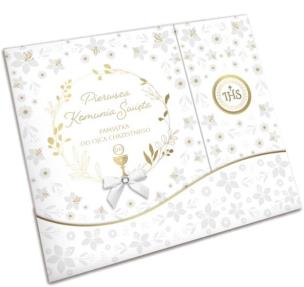 Opakowanie Pamiątka książeczka Komunia A4 tryptyk