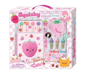 Opakowanie Pamiętnik 3D na spirali z akcesoriami Truskawka