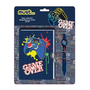 Opakowanie Pamiętnik Gamer + długopis