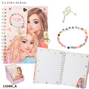 Pamiętnik na kłódkę z bransoletką Top Model 13269A. Wydawca: DEPESCHE. Multiszop.pl Opakowanie Pamiętnik na kłódkę z bransoletką Top Model 13269A