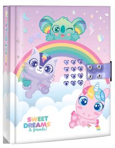 Pamiętnik na kod z efektami dźwiękowymi Sweet Dreams KL11680. Wydawca: Kids Euroswan. Multiszop.pl Opakowanie Pamiętnik na kod z efektami dźwiękowymi Sweet Dreams KL11680