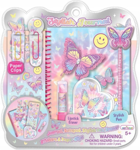 Opakowanie Pamiętnik na spirali z akcesoriami Motylek