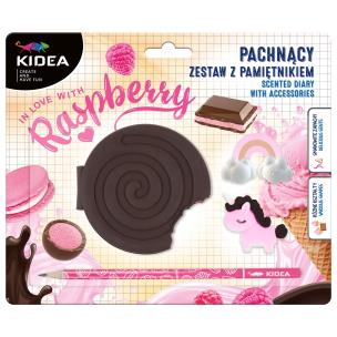Opakowanie Pamiętnik z akcesoriami Malinowy krem KIDEA