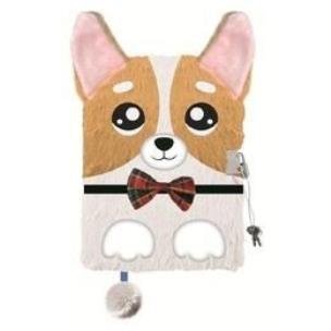 Opakowanie Pamiętnik z kłódką A5/96K 3D włochacz Corgi