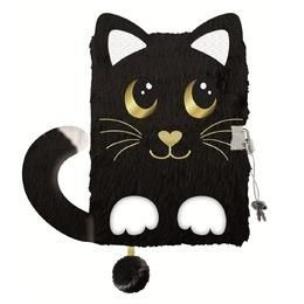 Opakowanie Pamiętnik z kłódką A5/96K 3D włochacz Night Cat