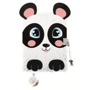 Opakowanie Pamiętnik z kłódką A5/96K 3D włochacz Panda