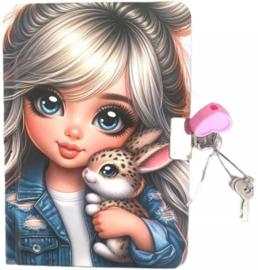 Opakowanie Pamiętnik z kłódką A6/64K gładki Dziewczynka z kr