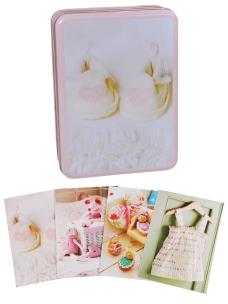Opakowanie Papeteria w metalowej puszce Baby pink