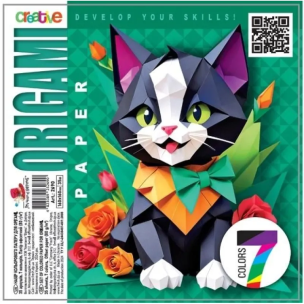 Opakowanie Papier do origami 160x160 35 arkuszy 80g/m2 Kot