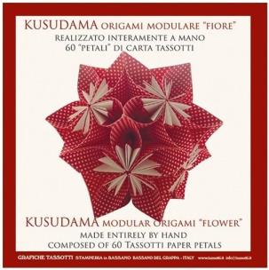 Opakowanie Papier do origami 20x20 cm 60 arkuszy Kropki czerw