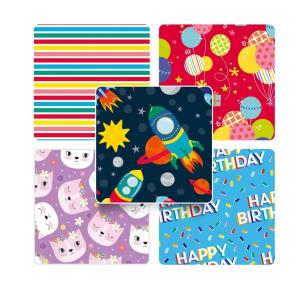 Opakowanie Papier do pakowania Happy Birthday Kids (50szt)