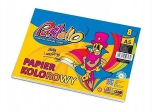 Opakowanie Papier kolorowy A5 8 kartek błyszczący