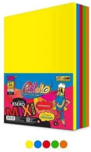 Papier ksero A4 160g 5 kolorów 250 arkuszy. Wydawca: Alfa Pastello. Multiszop.pl Opakowanie Papier ksero A4 160g 5 kolorów 250 arkuszy