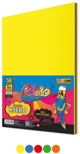 Papier ksero A4 160g 5 kolorów 50 arkuszy. Wydawca: Alfa Pastello. Multiszop.pl Opakowanie Papier ksero A4 160g 5 kolorów 50 arkuszy