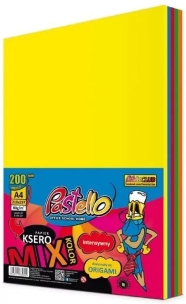 Papier ksero A4 80g 5 kolorów 200 arkuszy. Wydawca: Alfa Pastello. Multiszop.pl Opakowanie Papier ksero A4 80g 5 kolorów 200 arkuszy
