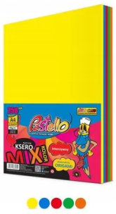 Papier ksero A4 80g 5 kolorów 250 arkuszy. Wydawca: Alfa Pastello. Multiszop.pl Opakowanie Papier ksero A4 80g 5 kolorów 250 arkuszy