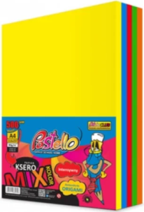 Papier ksero A4 80g 5 kolorów 500 arkuszy. Wydawca: Alfa Pastello. Multiszop.pl Opakowanie Papier ksero A4 80g 5 kolorów 500 arkuszy