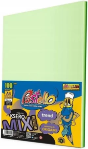 Opakowanie Papier ksero A4 80g 5 kolorów zielonych 100 arkusz