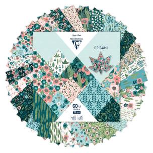 Opakowanie Papier origami 15x15 cm Zielnik 60 arkuszy