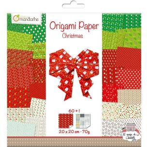 Opakowanie Papier origami Christmas 2  20x20 cm 70g 60 arkuszy