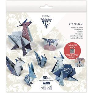 Opakowanie Papier origami KIT Animals 3 formaty 60 arkuszy