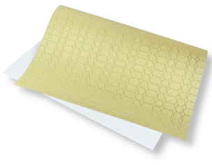 Opakowanie Papier ozdobny brokatowy 140g 40x60cm jasny żółty
