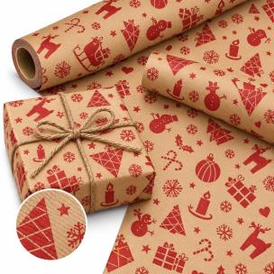 Opakowanie Papier ozdobny kraft Magia Świąt X-Strong 35cmx20m