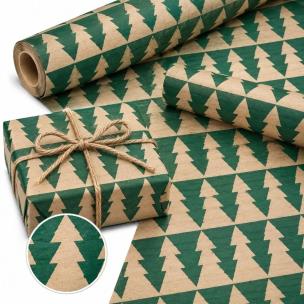 Opakowanie Papier ozdobny kraft Zielone... X-Strong 35cmx20m