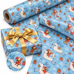 Opakowanie Papier ozdobny Zimowa kraina X-Strong 35cmx20m