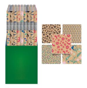 Opakowanie Papier prezentowy Kraft 200x70cm mix (50szt)