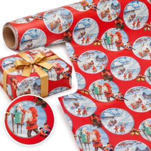 Opakowanie Papier święta Pocztówka retro X-Strong 44cmx20m