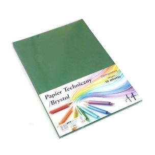 Opakowanie Papier techniczny brystol A4 ciemnozielony 50ark